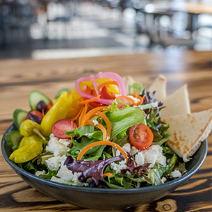 salad available for dinner at pearl city hops restaurant in jamestown ny